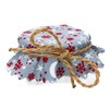 MamboCat Pack of 10 Jam Doilies Red Snowflakes Diameter 14