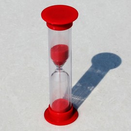 MOVKZACV 2/3/5/10 Minutes Kid Sand Timer, Suitable for children brush his teeth(Red,size:2 Minutes)