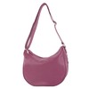 modamoda de - T222 - Italian Leather Shoulder Bag, Bordeaux