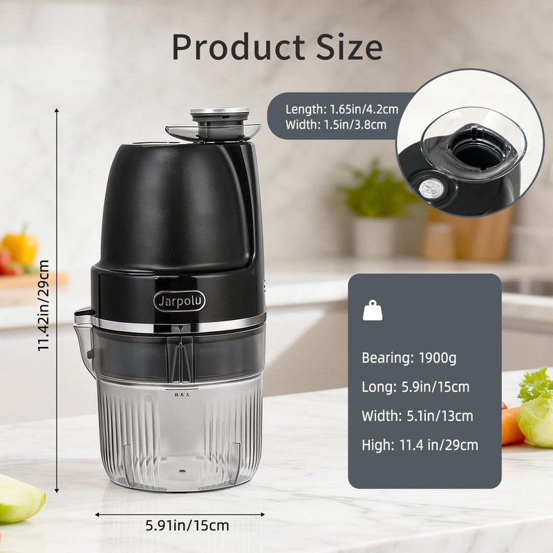 4-Discs Electric Grater, Potato Masher for Creamy Puree, 200W