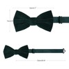 HOULIFE Men's Bow Tie Set - Adjustable Velvet Bow Tie,