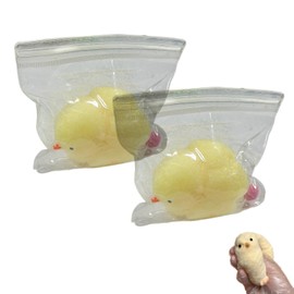 2 Pcs Taba Squishy, Chicken Toys, Stress Toy, Clever Design, Compact and Easy to Carry, Suitable for Stress Relief Children and Adults Birthday Gifts