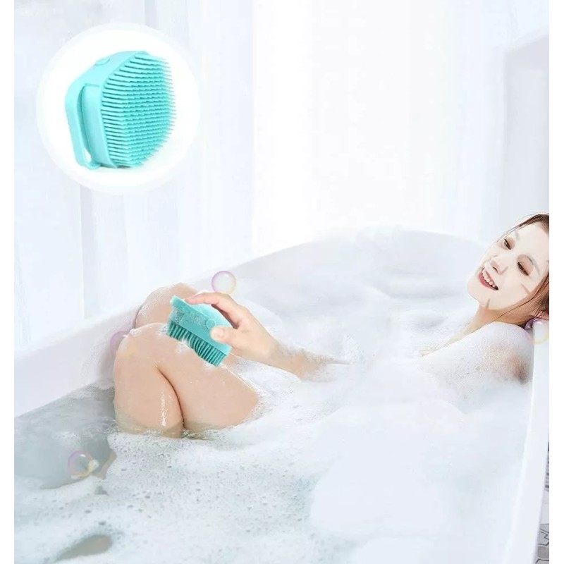 Aolans Cepillo De Silicona Para El Cuerpo Del Baño, Esponja