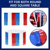 5 Pack 4th of July Foil Fringe Table Skirt 29x108