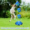 TOPJOWGA 2-in-1 Ball and Frisbee, Pet Toy Frisbee Ball, Dog
