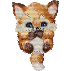 Cross Stitch Kits, Awesocrafts Lovely Fox Easy Patterns Cross Stitching Embroidery Kit Supplies Christmas, Stamped (Fox, Stamped)