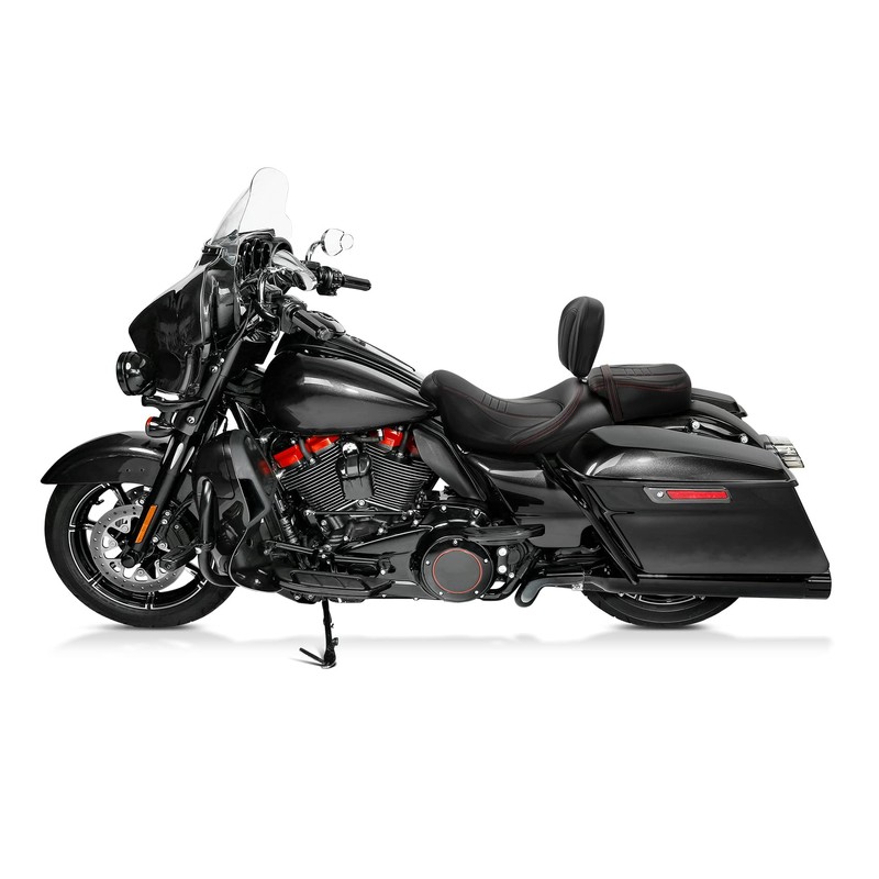 XFMT Motorcycle Front Driver Rider Backrest Pad For Harley Touring