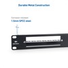 Cable Matters Rackmount 1U 19” Blank Fiber Patch Panel with