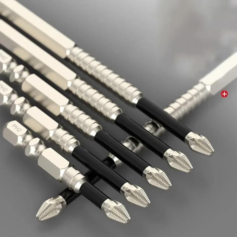 High-Magnetic Screwdriver Drill Bit Set,Screwdriver Bit Alloy Steel Anti-Slip Long