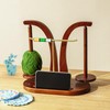 Baffect Yarn Holder Magnetic, Wooden Yarn Ball Holder with T-Shaped