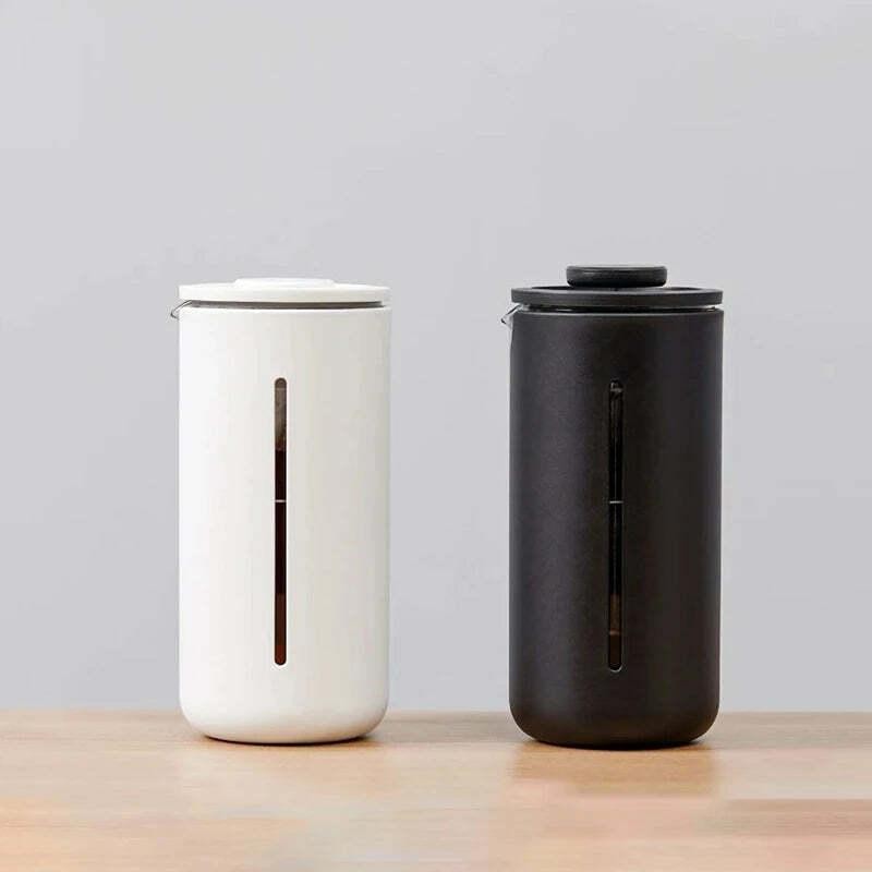 BrewMingle French Press Coffee Maker Pots Steel - color: Black