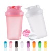 YAYAYOUNG Shaker Bottle Protein Shakes Cup and 13.5-Ounce/400ML with Whisk
