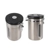 Coffee Canister 1800ml 304 Stainless Steel Window Design One Way