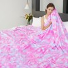 MUGD Soft Blankets Fleece Soft Fuzzy Throw Blanket Pink Warm