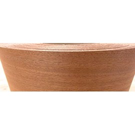 Sapele Ribbon Mahogany Wood Veneer edgebanding 1.375" x 120" preglued (1-3/8")