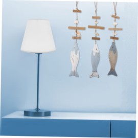 FUNOMOCYA 3Pcs Wooden Nautical Fish Hanging Decor Beach Theme Wall Art for Home Mediterranean Style Wall Decoration for Nautical Bathrooms Doors Handcrafted Ocean Fish Ornaments