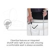 Brondell Hand-Held Bidet Holster Toilet Attachment with Integrated Shut-off, Accessory