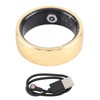 Smart Ring Aluminum Alloy Pedometer Sleep Temperature Tracking Lightweight Smart