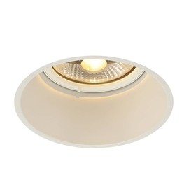 SLV Horn-T Recessed Light, Steel White