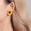 5PCS Sunflower Jewelry Set for Women Daisy Sunflower Dangle Earrings