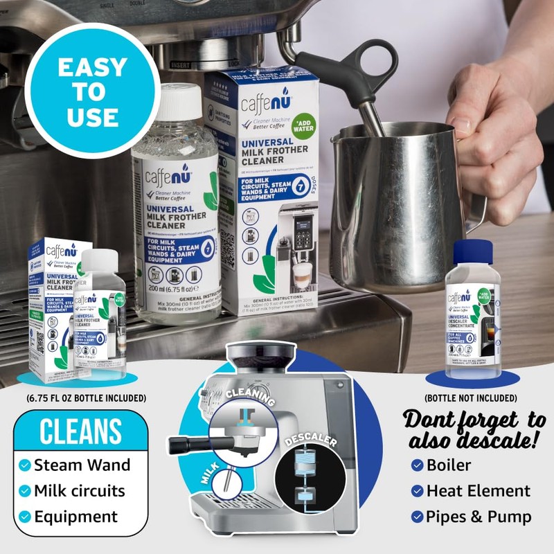 Universal Milk Frother Cleaner 200ml - For Milk Circuits, Steam