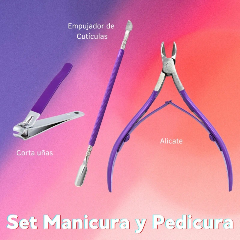 Kit Mc Spa Humecta, Exfolia + Herramientas Pedicure 12pzs