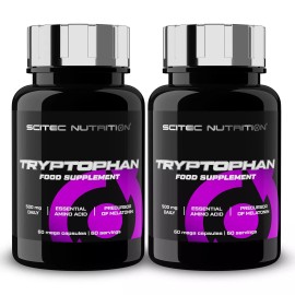 Scitec Nutrition L-Tryptophan 60/180 Caps Supports Relaxation Positive Mood Restful Sleep - 120 Capsules