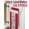 HARDWARE RESOURCES 3-Tier Kitchen Cabinet Door Mount Towel Bar Holder