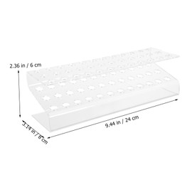 Operitacx Acrylic Display Stand Clothes Airer for Makeup Brushes Cool Whiteboard Marker Holder Pen Holder Clip Dry Wipe Clean Expo Marker Tablet Stand Shelf