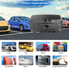 Winnes 4G GPS Tracker 20000 mAh, Extremely Long Standby Time, GPS Tracker Car for Real Time Positioning, Waterproof IP67, Strong Magnetic Adsorption, APP/Web Remote Display TK918