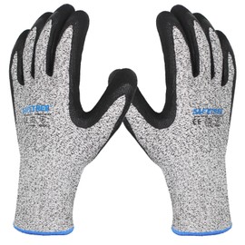 SAFETREE Cut Resistant Gloves, HPPE Cut Resistant Gloves for Butcher, Kitchen, Oyster Opening, Meat Cutting, Wood Carving and Garden (1, 10/XL)