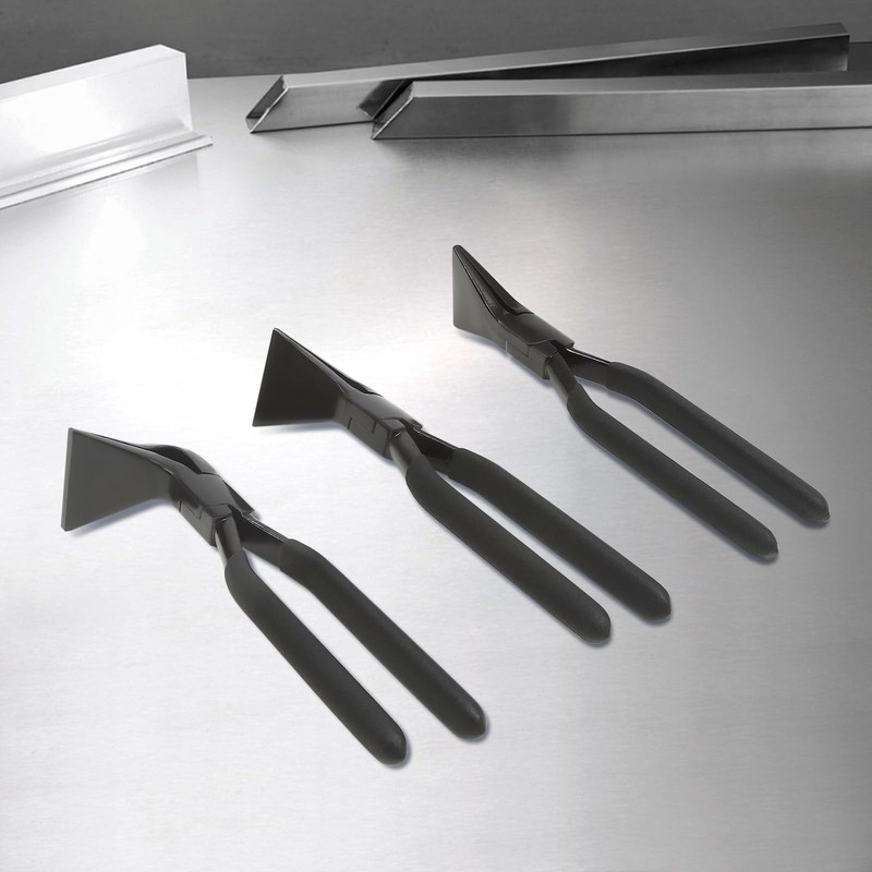 CNCEST Sheet Metal Hand Seamers,3-Pieces Straight & 45° & 90°