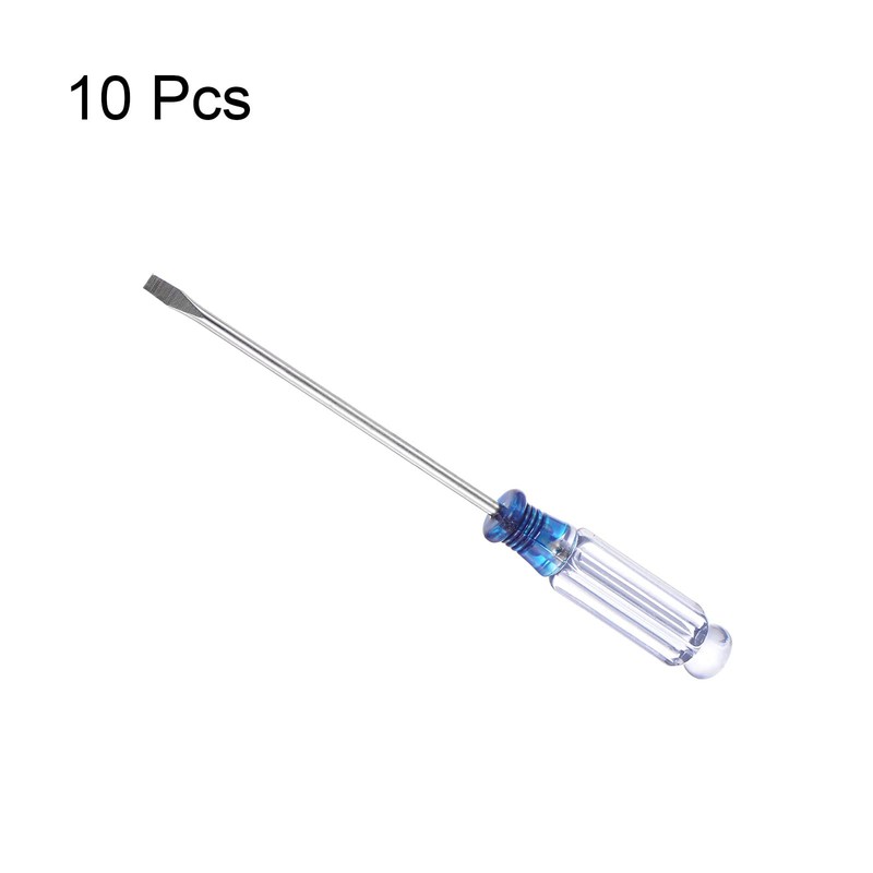 sourcing map Mini Slotted Screwdriver, 3.0mm Flat Head 127mm Length