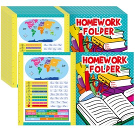 Colarr 12 Pcs A4 File Folders for Students, Multicolor, 9.5 x 12 Inch