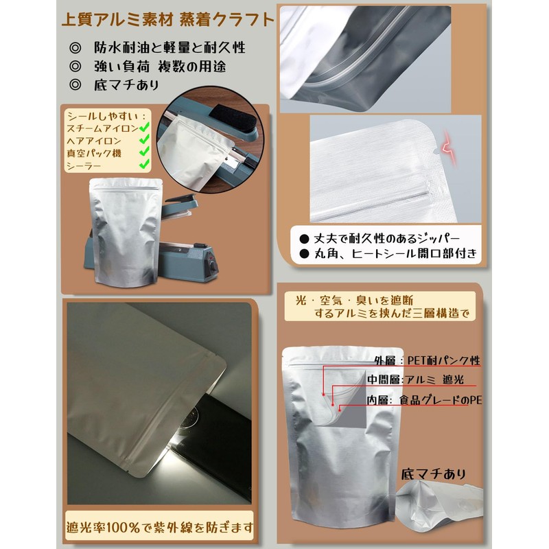 PERCUST Rice Storage Bag, 2.2 lbs (1 kg), Rice Storage