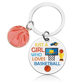 Basketball Gifts for Girls Basketball Keychain Gift for Basketballs Fans Players Basketballs Lovers Accessories for Girls Team Keychain Gift for Girl Women Graduation Birthday Christmas Stocking Gifts