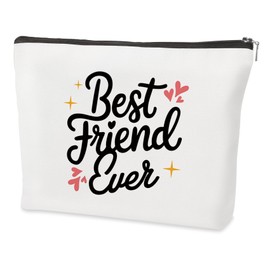 QONCV Best Friend Christmas Gifts for Women, Friend Friendship Bestie Makeup Bag Cosmetic Bags Friendsgiving Galentines Day Valentines Day Birthday Christmas Graduation Long Distance Ideas for Women