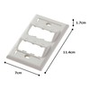 pandouitto Angled Face Plate, 6 Port, Off White cfpsl6iwy
