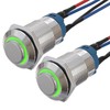 APIELE (Pcs of 2) 12mm Momentary Push Button Switch High