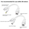 YACSEJAO 12V Passive PoE Injector and PoE Splitter Kit,2 Pair