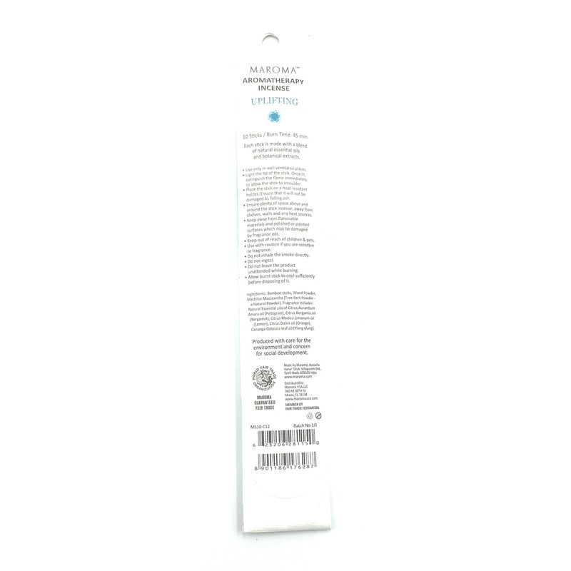 Maroma Uplifting Incense, 1 Ea