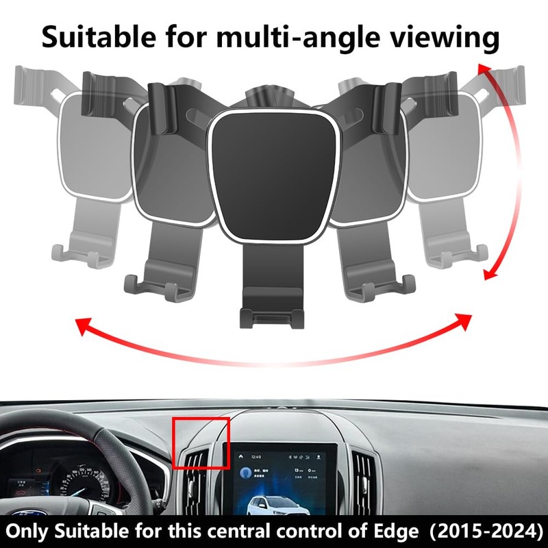 musttrue Car Phone Holder for 2015-2024 Ford Edge SUV Auto
