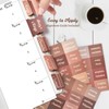 Gold Foil Earthy Brown Bible Tabs for Women/Men/Kids, 100 Laminated
