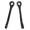 Inline Patio Door Handle Black Door Lock Lever Pair Suits