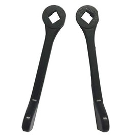 Inline Patio Door Handle Black Door Lock Lever Pair Suits 7mm Spindle