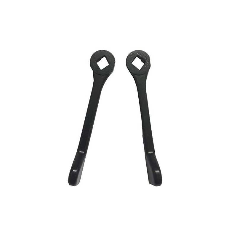 Inline Patio Door Handle Black Door Lock Lever Pair Suits