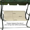 Porch Patio Swing Seat Cover Replacement,600D Thickened Oxford Waterproof Swing