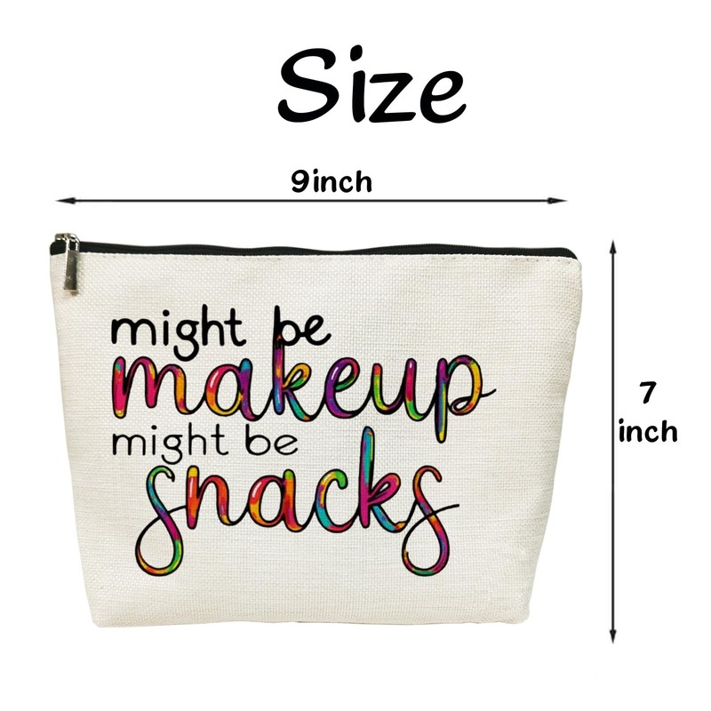 SIUNY Might Be Makeup Might Be Snacks Cosmetic Bags -
