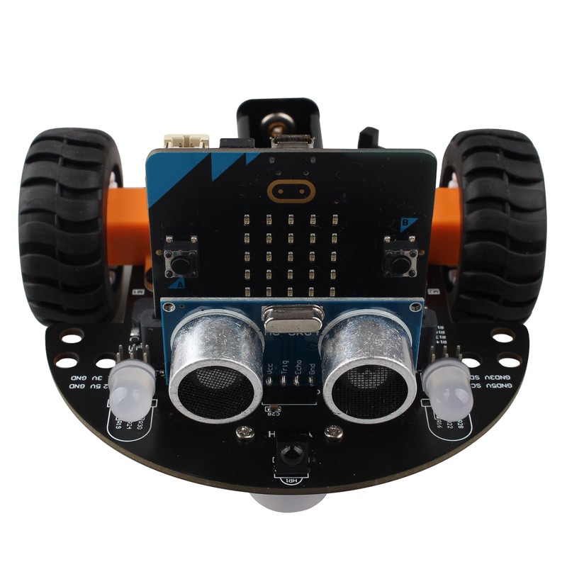 HALJIA Smart Mini Robot Car Compatible with BBC Micro:bit V2,