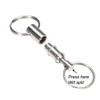 Ericotry Detachable Pull Apart Silver Key Rings Keychains-Heavy Duty Dual